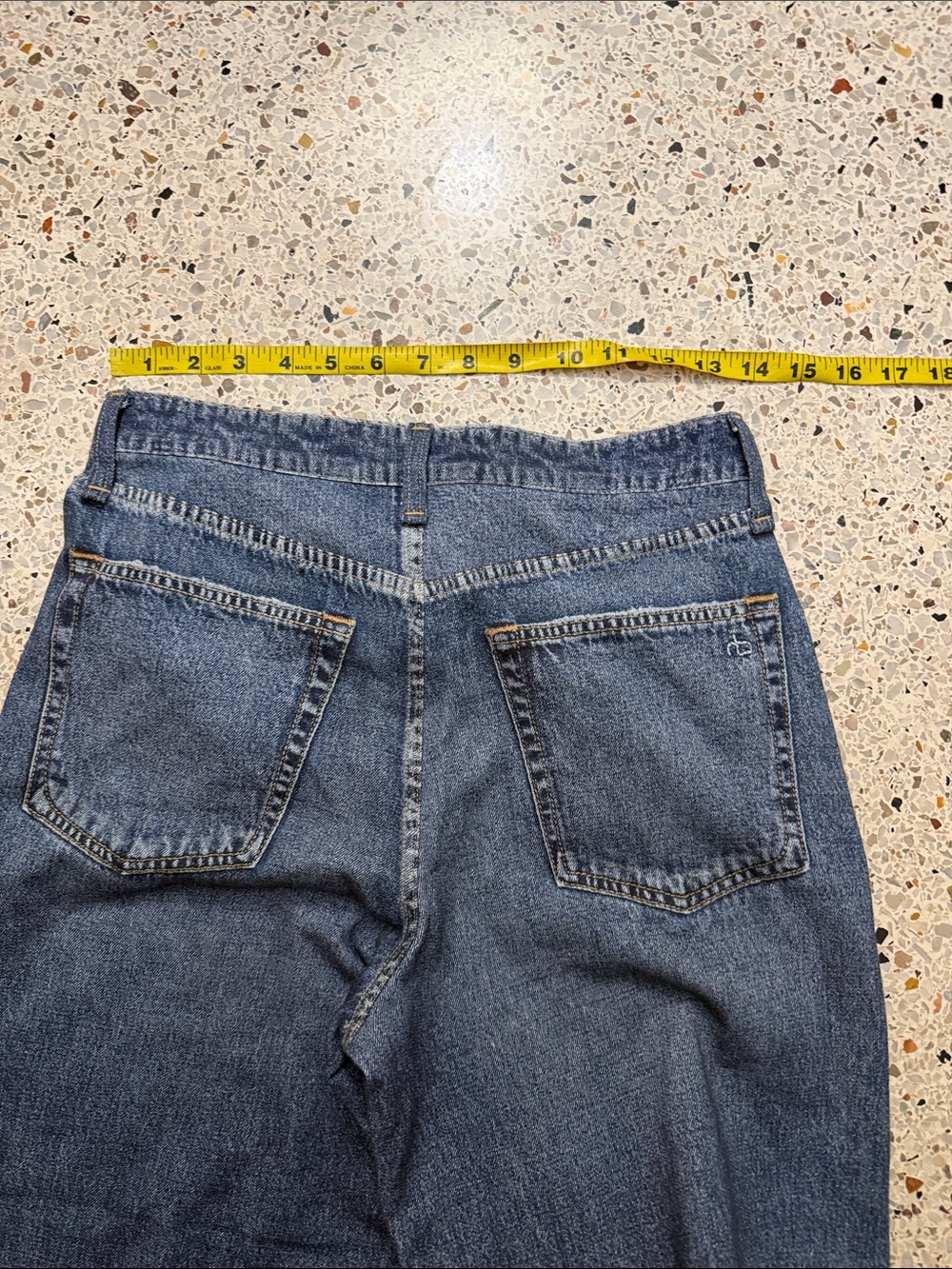 Rag & Bone Miramar soft jeans zipper front pocketless back 25 - Picture 6 of 8